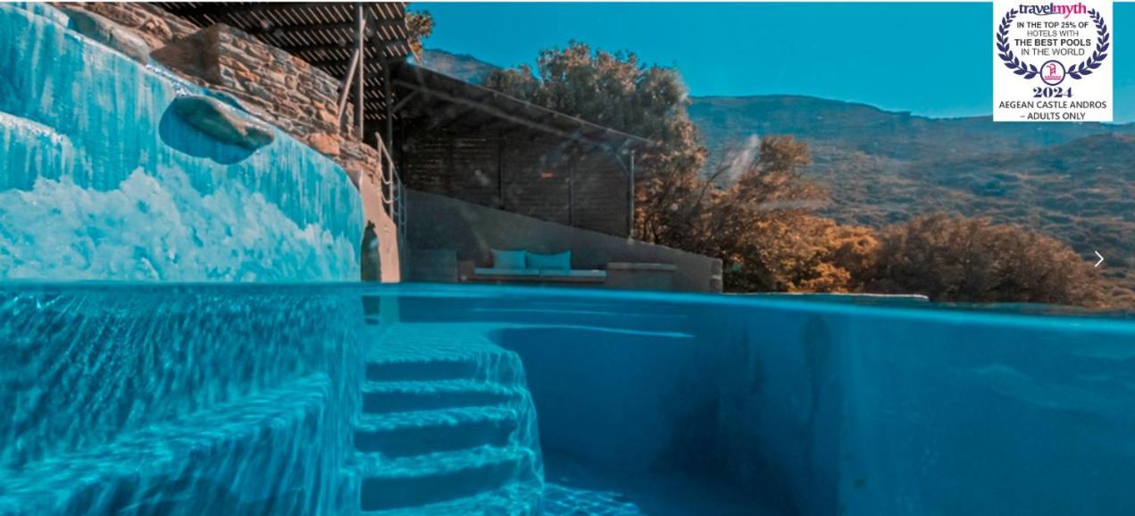 Aegean Castle Andros - Adults Only Aparthotel Agia Eleousa Luaran gambar